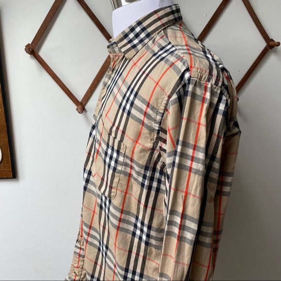 Vintage Burberry Nova Check Plaid Button Shirt - Picture 4 of 14